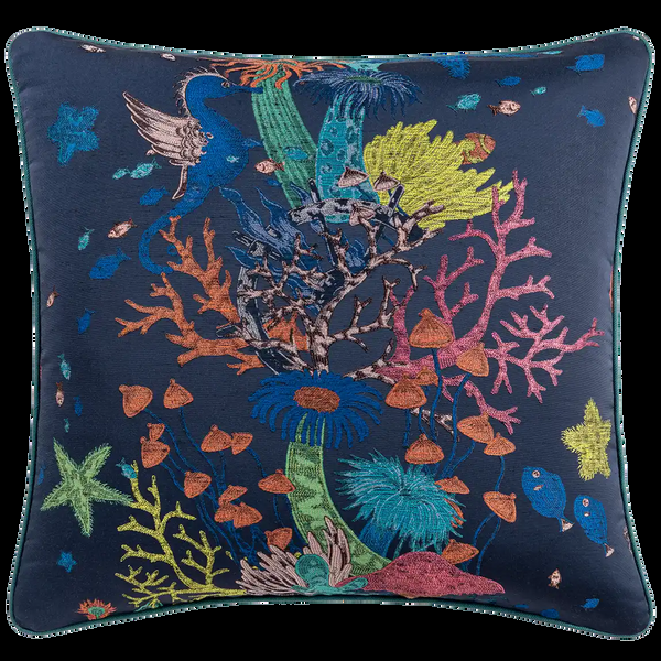 emma j shipley Seaforest Jacquard Cushion I - Large