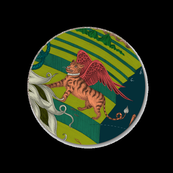 emma j shipley Snow Leopard Coaster