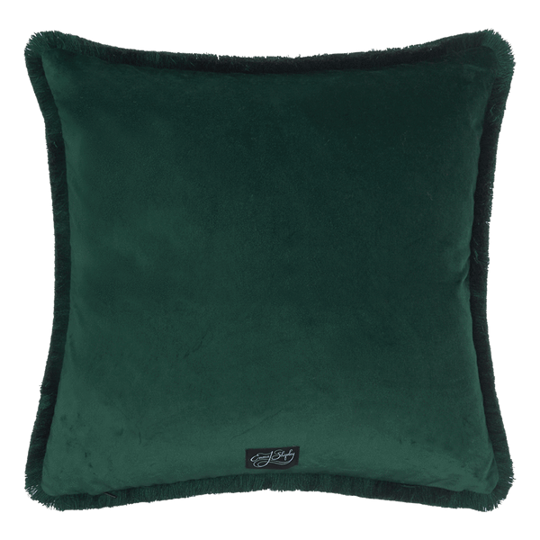 Emma J Shipley Snow Leopard Luxury Velvet Cushion