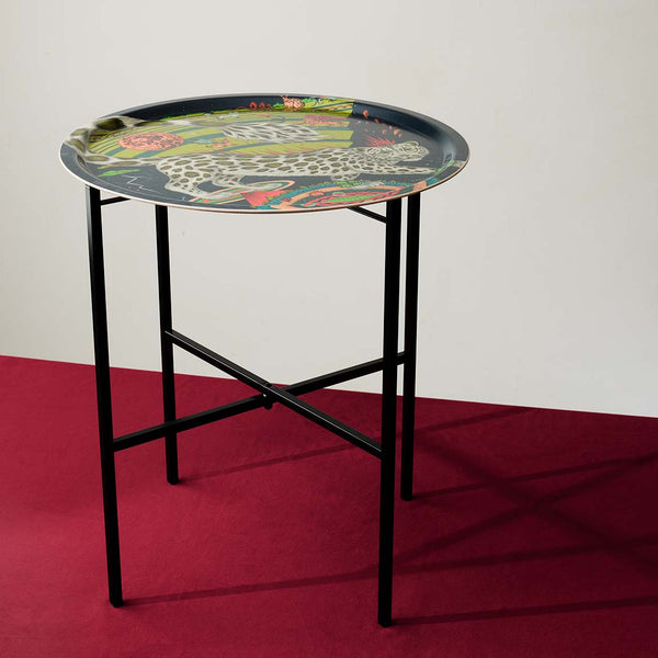 Emma J Shipley Snow Leopard Tray Table