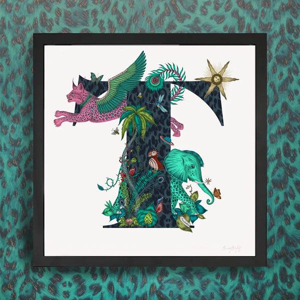 Emma J Shipley 'T' Monogram Fine Art Print