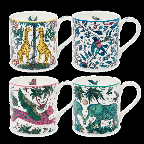 Emma J Shipley The Explorer Mugs - Set Of 4