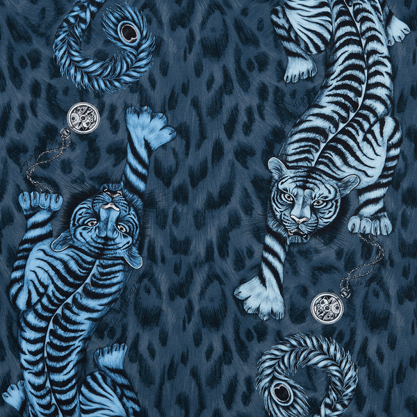 emma j shipley Tigris Cotton Satin Fabric