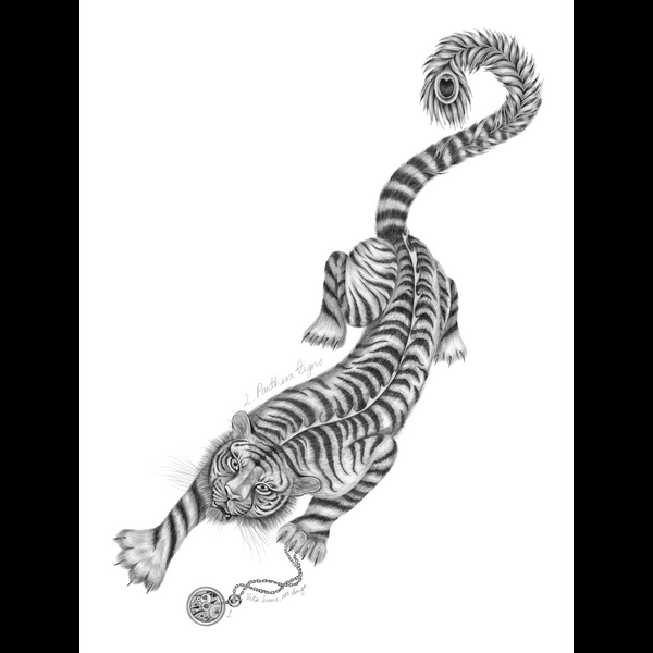 emma j shipley Tigris Fine Art Print