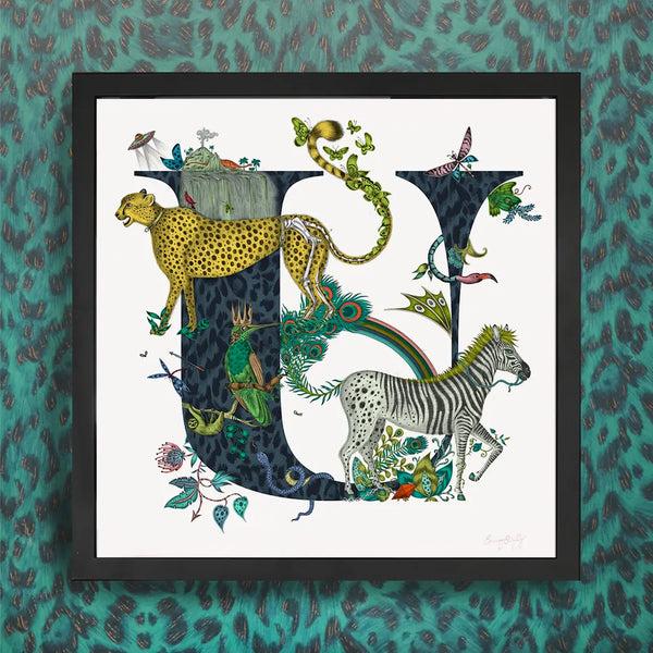 Emma J Shipley 'U' Monogram Fine Art Print