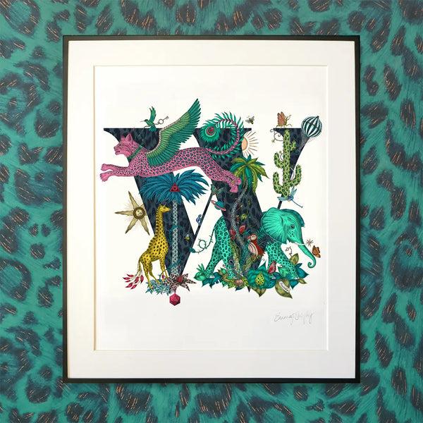 Emma J Shipley 'W' Monogram Fine Art Print