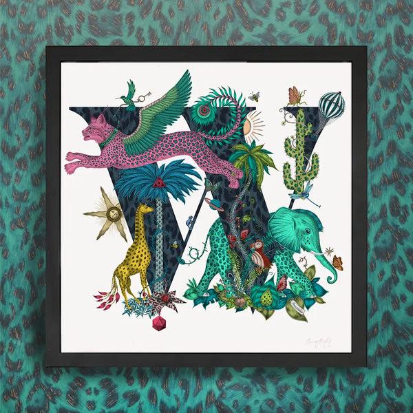 Emma J Shipley 'W' Monogram Fine Art Print