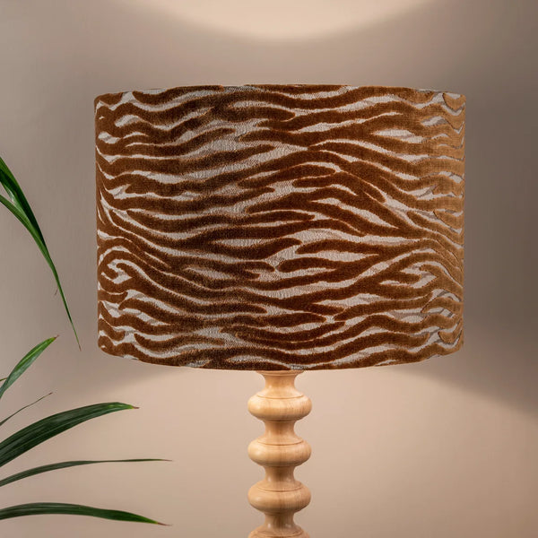 Emma J Shipley Wildstripe Jacquard Lampshade