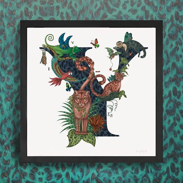 Emma J Shipley 'Y' Monogram Fine Art Print