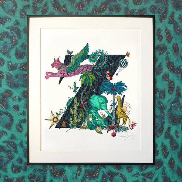 Emma J Shipley 'Z' Monogram Fine Art Print