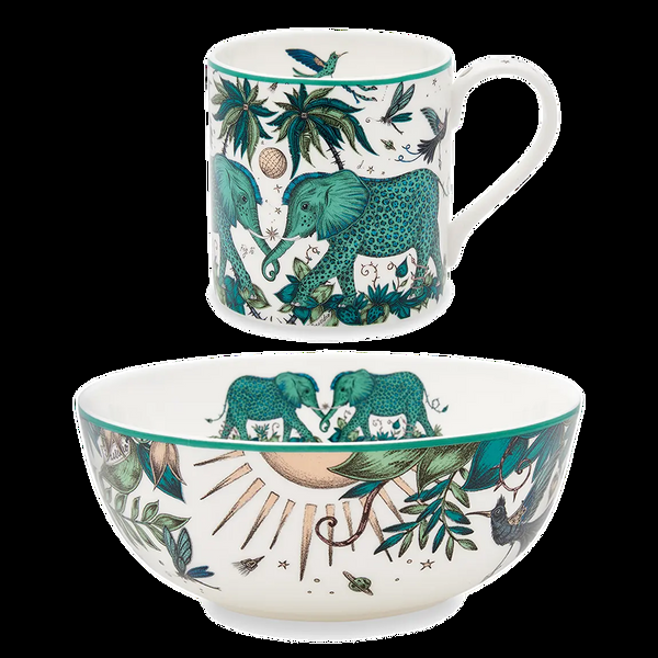 emma j shipley Zambezi Mug & Bowl Breakfast Set