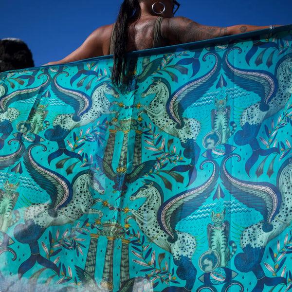 Emma J Shipley Odyssey Mythos Cotton & Silk Blend Pareo