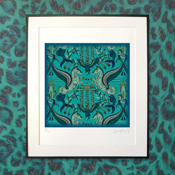 Emma J Shipley Odyssey Mythos Fine Art Print - Peacock
