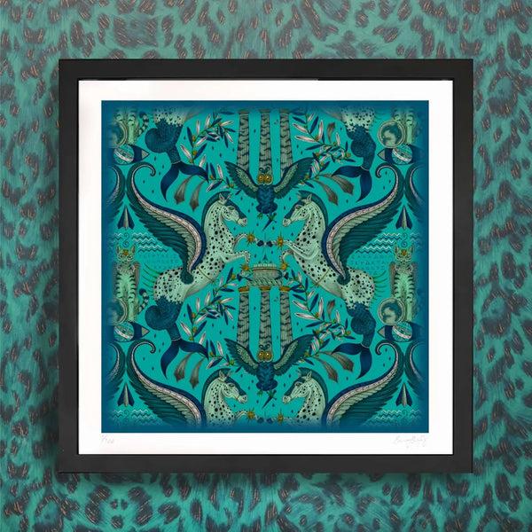 Emma J Shipley Odyssey Mythos Fine Art Print - Peacock