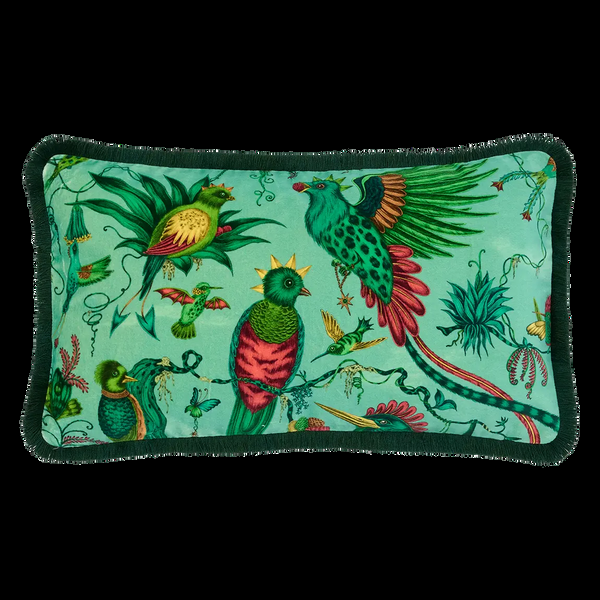 emma j shipley Quetzal Luxury Velvet Bolster Cushion