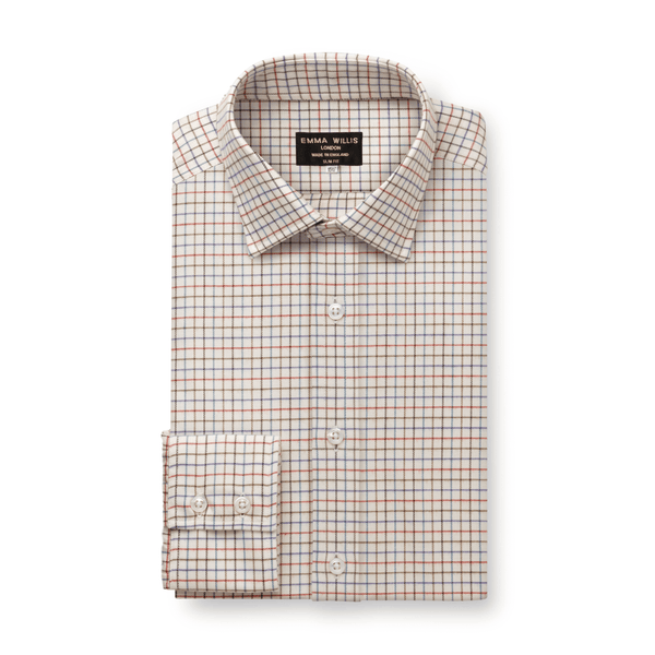 emma willis Blue/Wine Country Check Cashmerello Shirt