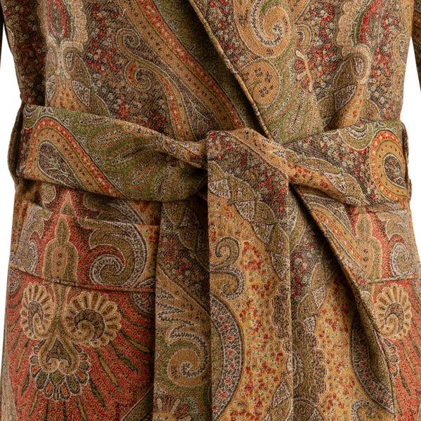 Emma Willis Antique Paisley Wool Dressing Gown