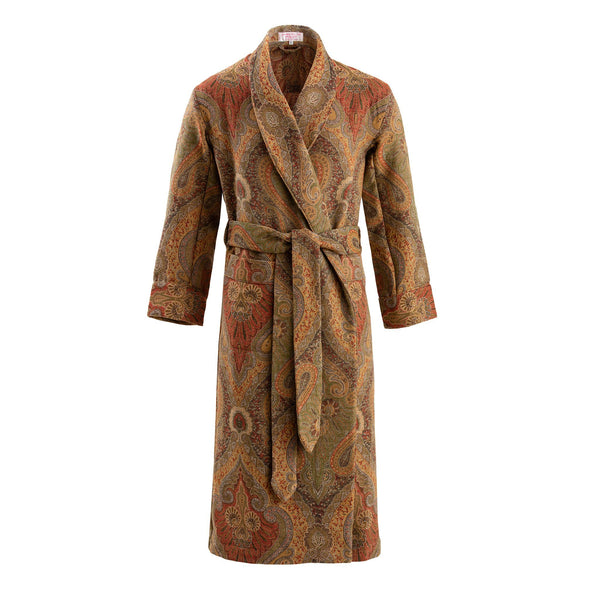 emma willis Antique Paisley Wool Dressing Gown