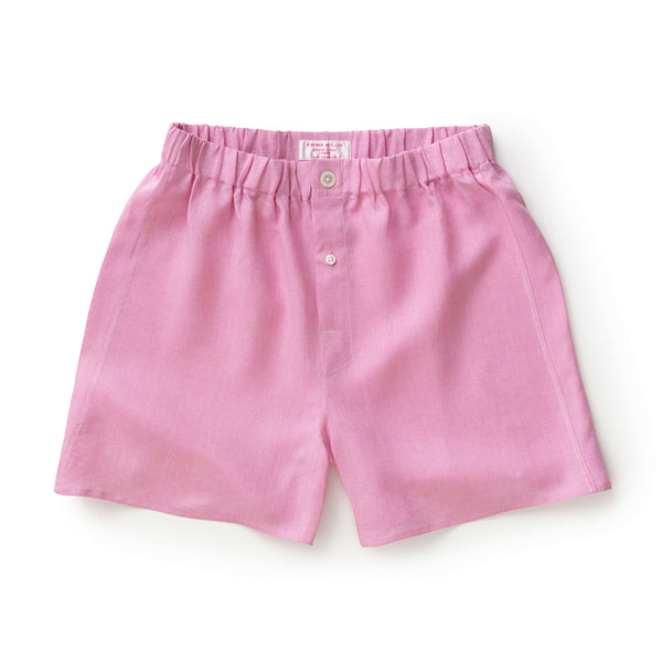 emma willis Azalea Linen Boxer Shorts - New