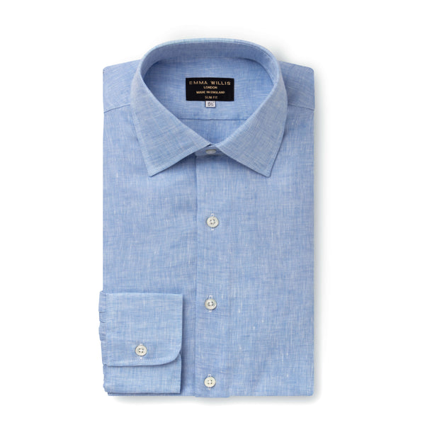 Emma Willis Blue Linen Shirt - New