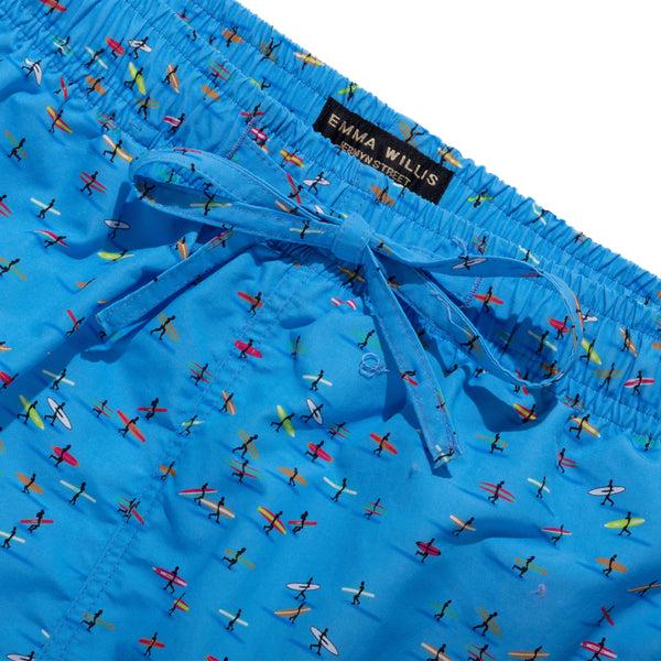 Emma Willis Blue Surfers Swimming Trunks