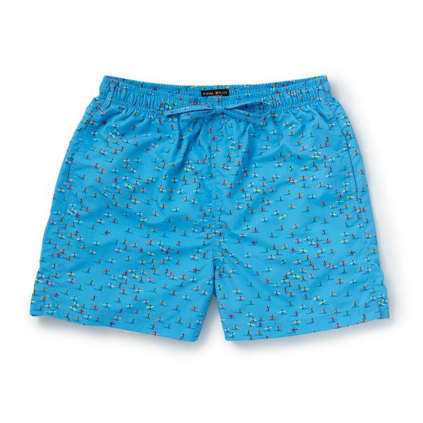 emma willis Blue Surfers Swimming Trunks