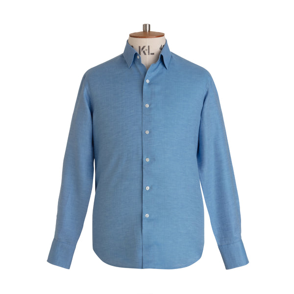 emma willis Bluebell Herringbone Linen Shirt - New
