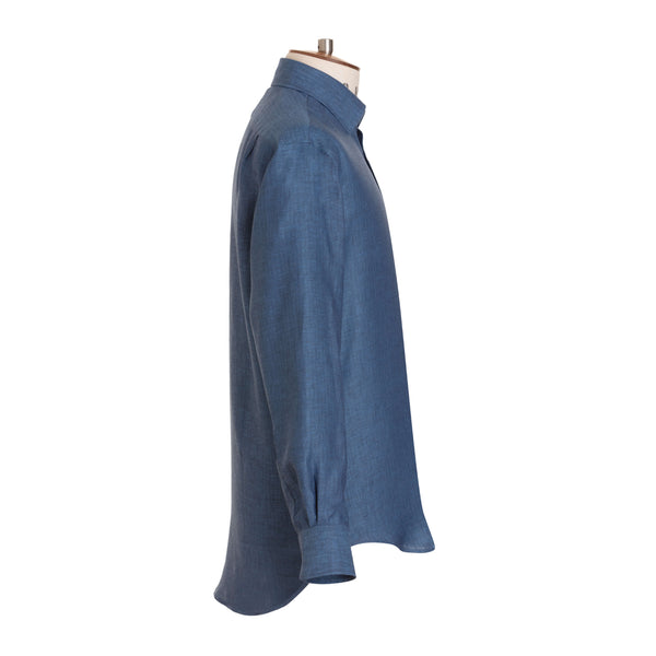 Emma Willis Denim Herringbone Linen Shirt - New