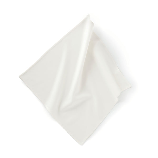 emma willis Ivory Silk Hand-rolled Pocket Square