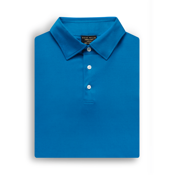 Emma Willis Kingfisher Cotton Polo Shirt - New