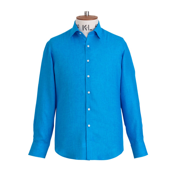 emma willis Kingfisher Linen Shirt
