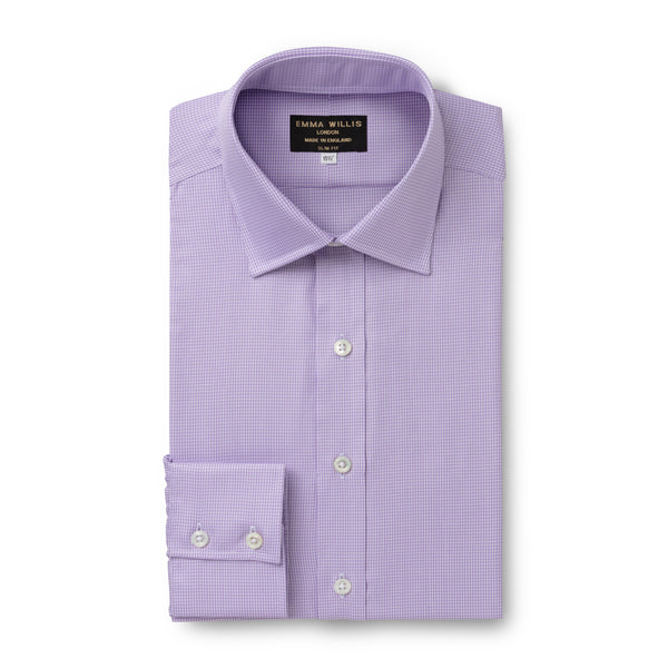 emma willis Lilac Houndstooth Twill Soprano Shirt