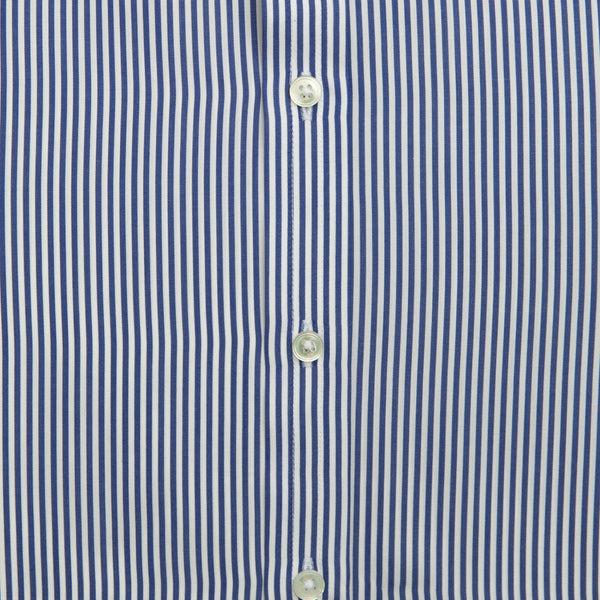 Emma Willis Navy Bengal Stripe Cotton Shirt
