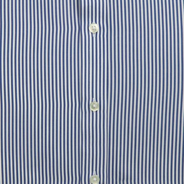 Emma Willis Navy Bengal Stripe Cotton Shirt