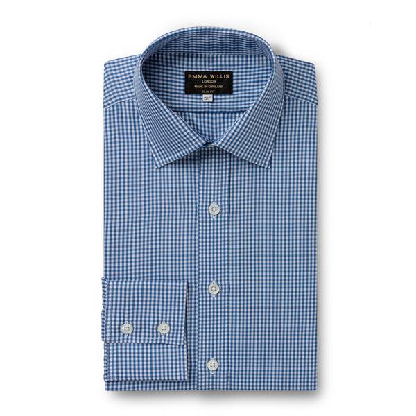 emma willis Navy Gingham Twill Soprano Shirt