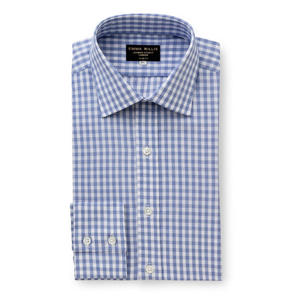 emma willis Navy Gingham Zephirlino Shirt