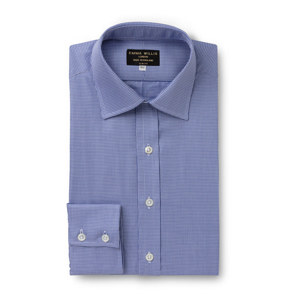 emma willis Navy Houndstooth Twill Soprano Shirt