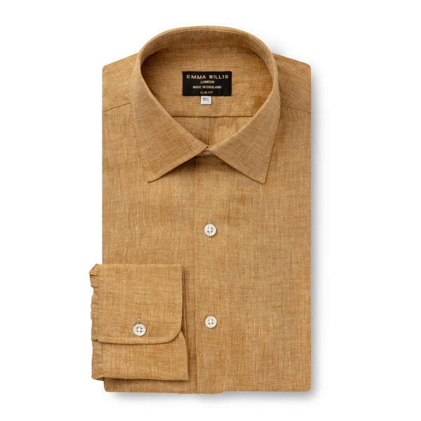 Emma Willis Ochre Linen Shirt - New