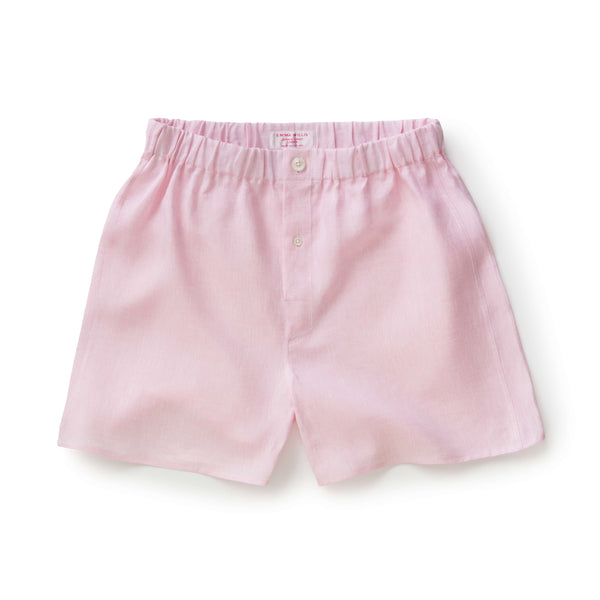 emma willis Peony Linen Boxer Shorts - New
