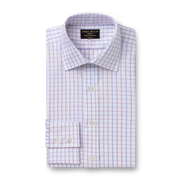 emma willis Pink/Sky Oxford Check Shirt