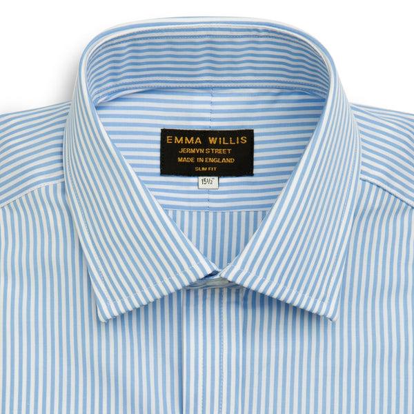 Emma Willis Sky Bengal Stripe Cotton Shirt