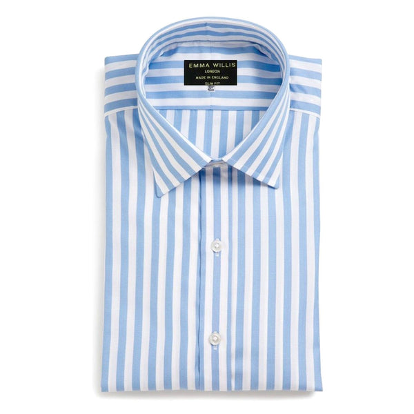 emma willis Sky Butcher Stripe Arolla Cotton Shirt