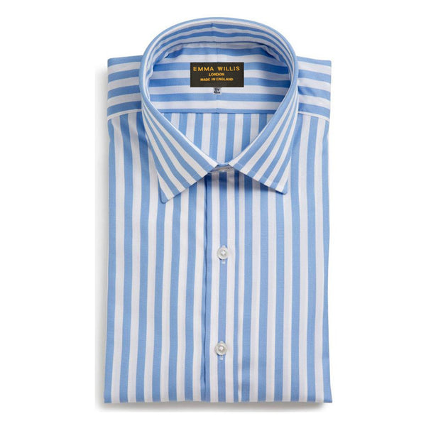 emma willis Sky Butcher Stripe Cotton Shirt
