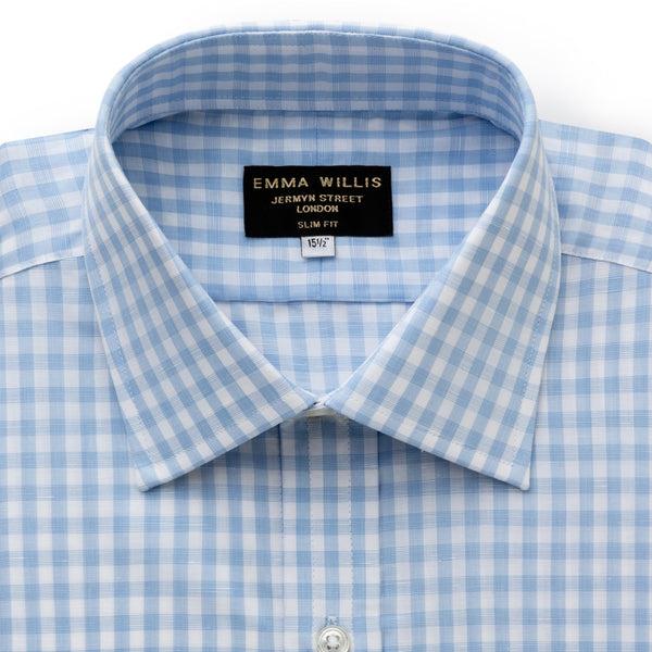 Emma Willis Sky Gingham Zephirlino Shirt