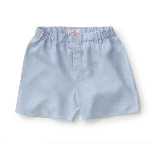 emma willis Sky Linen Boxer Shorts - New