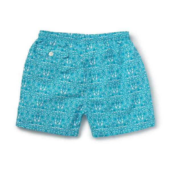 Emma Willis Turquoise Trellis Swimming Trunks
