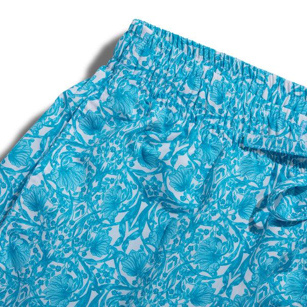 Emma Willis Turquoise Trellis Swimming Trunks
