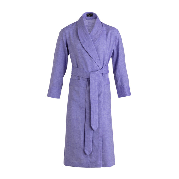 emma willis Wisteria Linen Dressing Gown