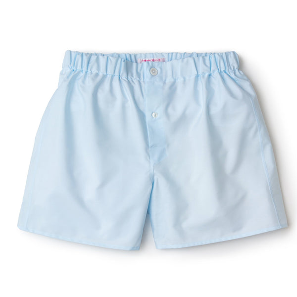 emma willis Ice Blue Superior Cotton Boxer Shorts - Slim Fit