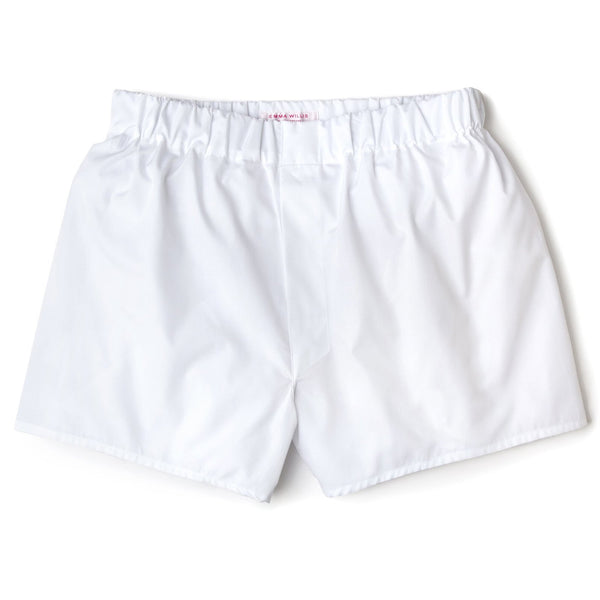 emma willis White Superior Cotton Boxer Shorts - Classic Fit